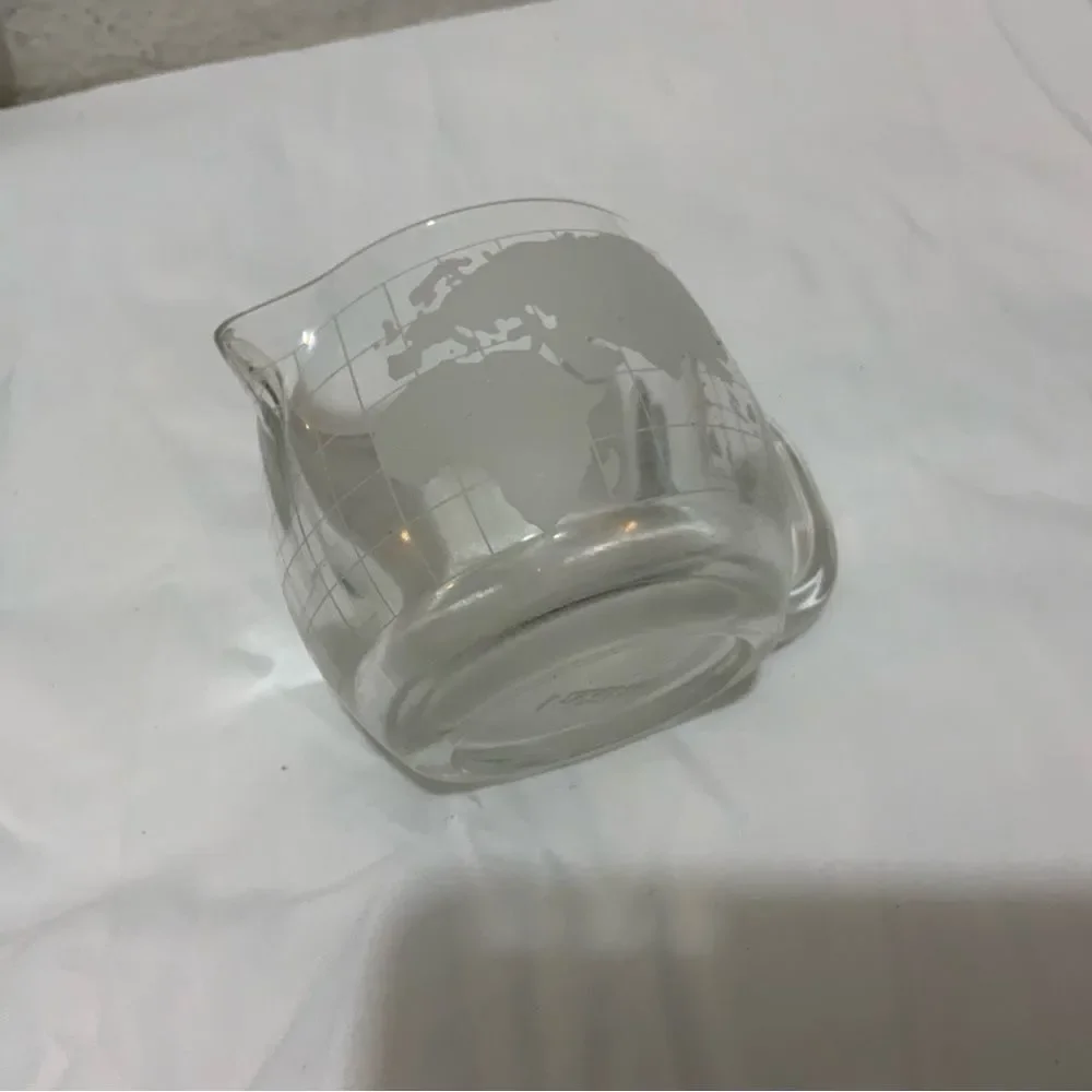 Vintage Nestle Nescafe Globe Glass Creamer Made in Japan Glassware A13